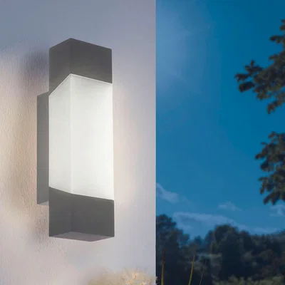 Dunelm EGLO Gorzano LED Outdoor Wall Light Anthracite