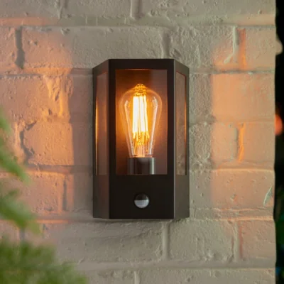 Dunelm Vogue Hunter Industrial PIR Sensor Outdoor Wall Light