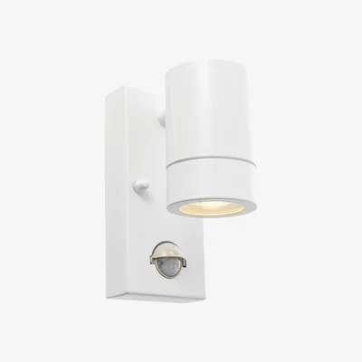 Dunelm Vogue Lighting Alonzo Outdoor PIR Wall Light White