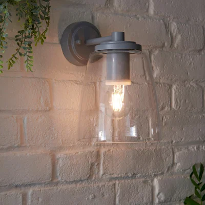 Dunelm Hickory Outdoor Wall Light Grey