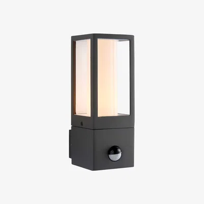 Dunelm Vogue Lighting Preston Outdoor PIR Wall Light Grey