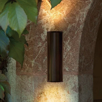 Dunelm EGLO RIGA Antique Brown Wall Light Brown