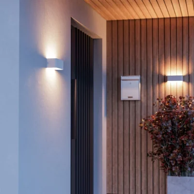 Dunelm EGLO Sania-Z Smart Colour Changing LED Outdoor Wall Light