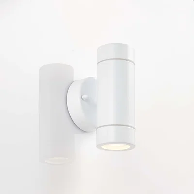 Dunelm Vogue Lighting Alonzo Outdoor 2 Light Wall Light White