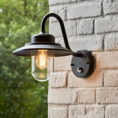 Dunelm Vogue Theo Industrial PIR Sensor Outdoor Wall Light
