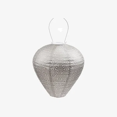 Dunelm Fallen Fruits Balloon Sashiko Solar Lantern Taupe