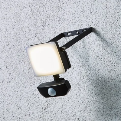 Dunelm Stanley Industrial PIR Sensor Adjustable LED Outdoor Flood Light