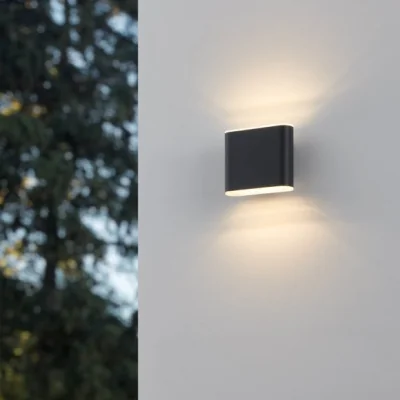 Dunelm EGLO Grutti 2 Light Colour Changing LED Outdoor Wall Light