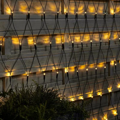 Dunelm 1.4m 160 LED Net Outdoor String Lights Warm White
