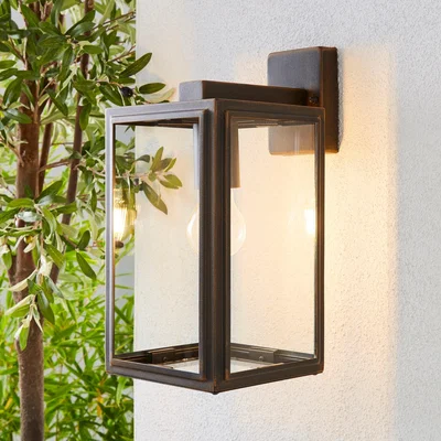 Dunelm London Industrial Outdoor Wall Light Bronze