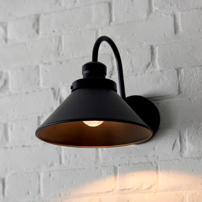 Dunelm Houston Outdoor Wall Light Black