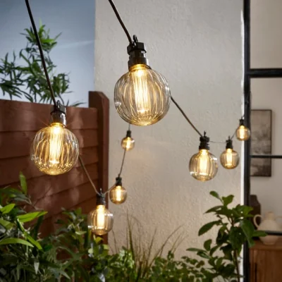 Dunelm Industrial 8 LED String Lights