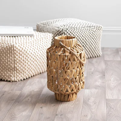Dunelm Rattan Lantern Wood (Brown)