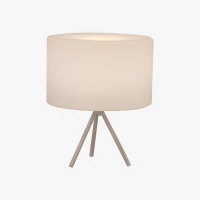 Dunelm Model A Lamp Tripod Low Outdoor Lamp White