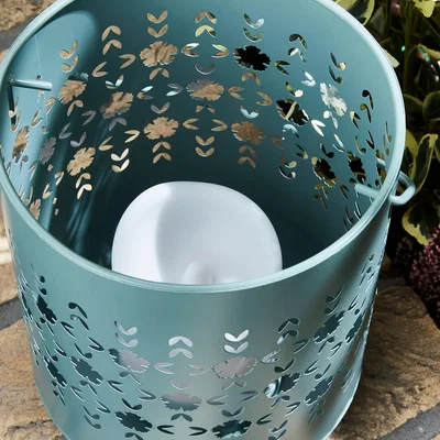 Dunelm Lilypad LED Decorative Lantern Blue