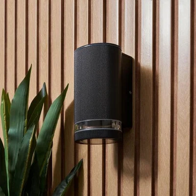 Dunelm Hazel Ribbed Outdoor Wall Light