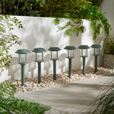 Dunelm Pack of 6 Solar Pathway Stake Lights
