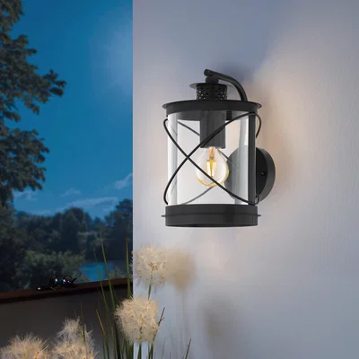 Dunelm EGLO Hilburn Outdoor Wall Light Black