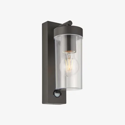 Dunelm Vogue Lighting Brody Outdoor PIR Wall Light Grey
