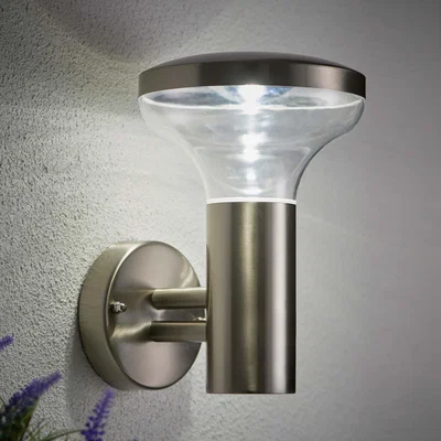 Dunelm Vogue Lighting Kenzo Outdoor Wall Light Silver