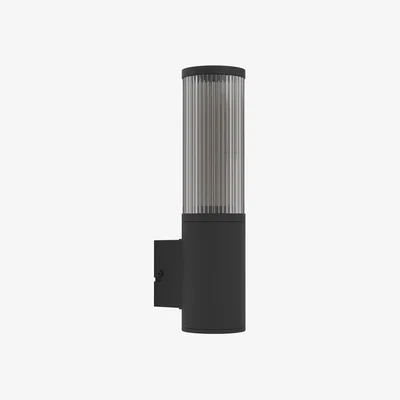 Dunelm EGLO Salle Ribbed LED Outdoor Wall Light
