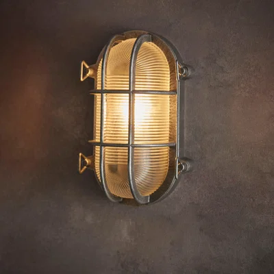 Dunelm Listera Outdoor Wall Light Silver
