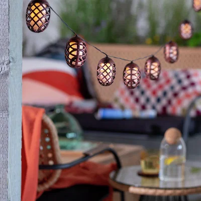 Habitat Garden By Sainsbury's Dancing Solar Flame Lightstring