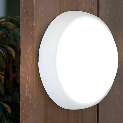 Homebase Lutec Slim Outdoor Wall Light - White
