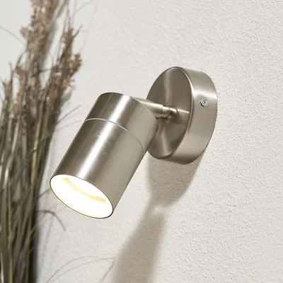 Homebase Mills Adjustable Outdoor Wall Light - Stainless Steel