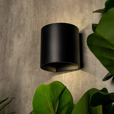 Homebase Maui Up-Down LED Outdoor Wall Light - Black
