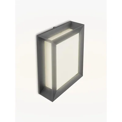 John Lewis Philips Karp LED Outdoor Wall Light, Anthracite