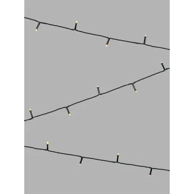 John Lewis John Lewis & Partners Solar Powered 300 Line Lights, Black