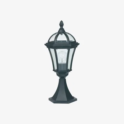 Knees Campeche 1 Light Outdoor Floor Lamp - Black