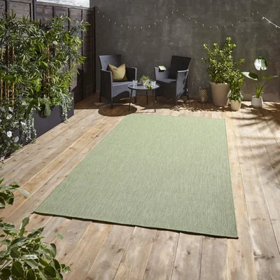 Knees Think Rugs POP! Outdoors Light Green  -  120cm x 170cm Rug