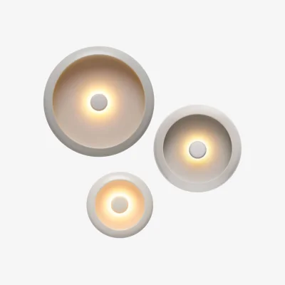 Made in Design Oloha Trio Outdoor wall light metal grey / Wireless lamp - Set of 3 - Fatboy