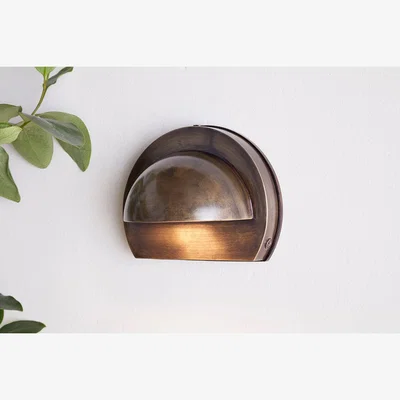 Nkuku nkuku Datu Outdoor Wall Lamp | Lights | Antique Brass