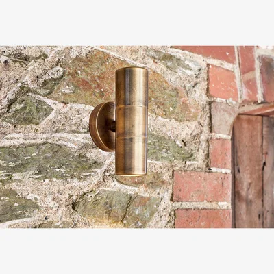Nkuku nkuku Vitla Outdoor Wall Lamp | Lights | Antique Brass