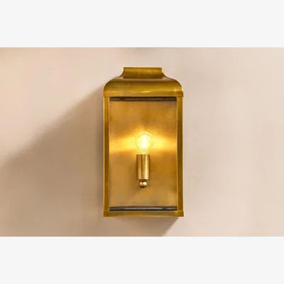 Nkuku Nkuku Riad Outdoor Lantern | Lights | Antique Brass/Clear