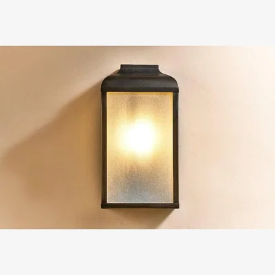 Nkuku Nkuku Riad Outdoor Lantern | Lights | Black/Frosted