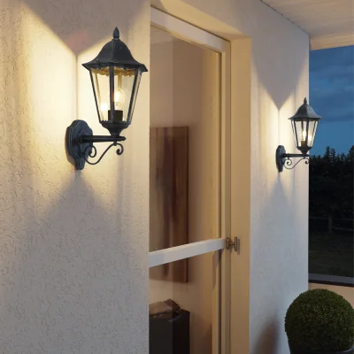 Pagazzi Navedo Black Outdoor Wall Light Upwards