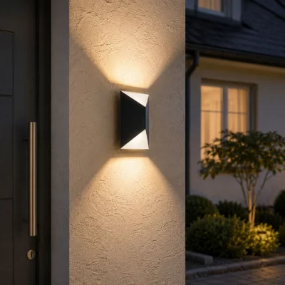 Pagazzi Predazzo 2-Light Grey LED Outdoor Wall Light