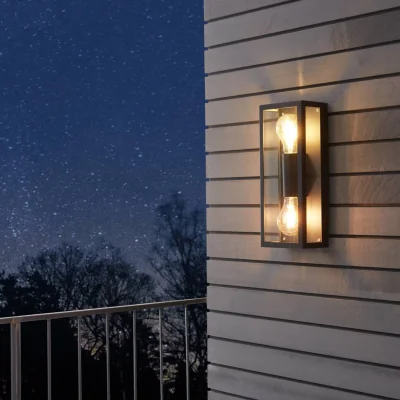 Pagazzi Alamonte 2-Light Black Outdoor Wall Light