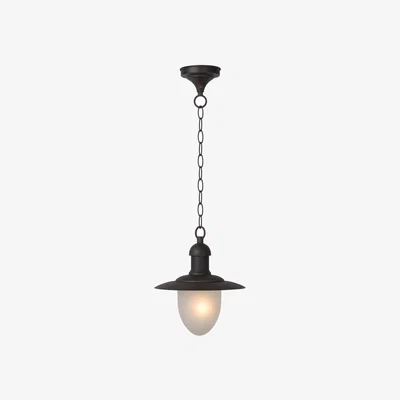 The Range Aruba Cottage Pendant Light Outdoor Rust Brown - Rust brown