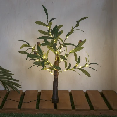 The Range Solar Olive Tree Stake Light - Green