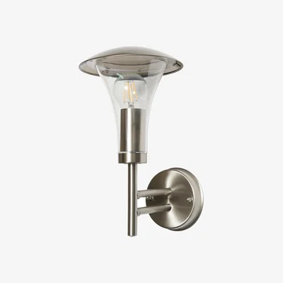 The Range Emlo Outdoor Fluted Wall Light - Steel