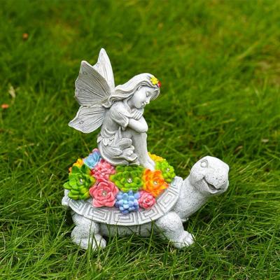 The Range Turtle Fairy Garden Solar Light - Grey