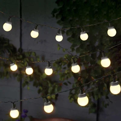 The Range Solar Festoon String Light - Black,White,Multicoloured