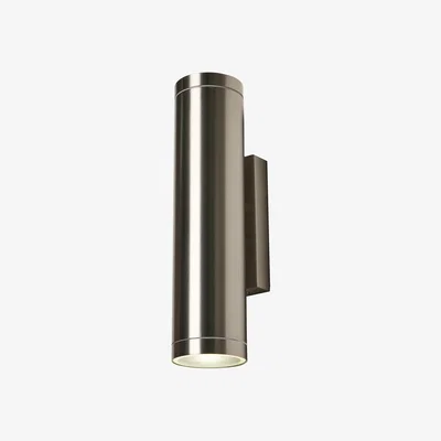 The Range Albus Outdoor Up and Down Wall Light - Stainless Steel
