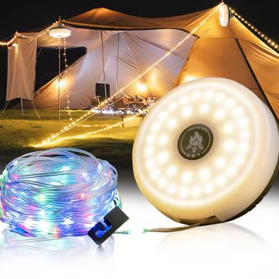 The Range Rechargeable Adjustable Tent Camping Atmosphere Light String - Colourful