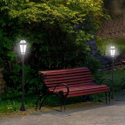 The Range 2 Piece Solar Torch Lights - Black